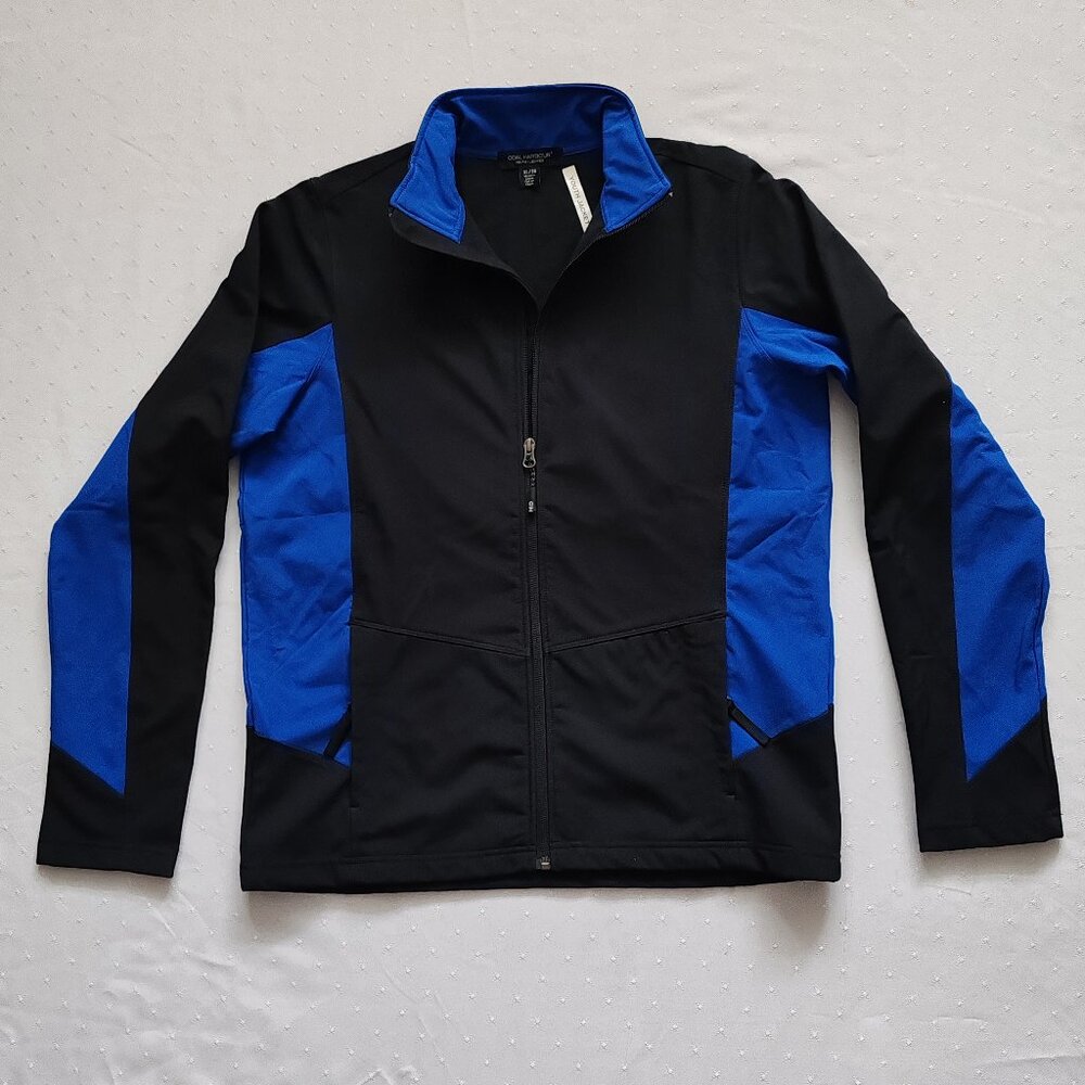 Coal Harbour Youth XL Soft Shell Jacket - Black/Blue Color Block - Fleece Lined